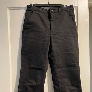 Everlane straight leg crop black pants 10